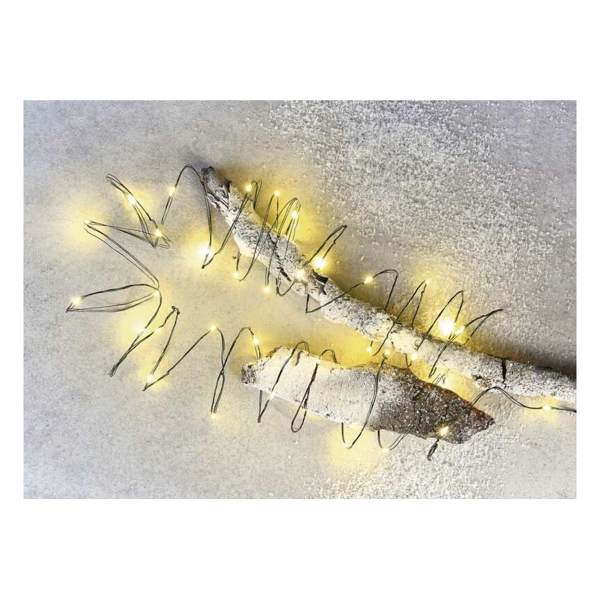 LED Christmas outdoor chain 40xLED/9m IP44 warm white