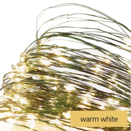 LED Christmas outdoor chain 40xLED/9m IP44 warm white