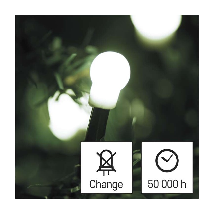 LED Christmas outdoor chain 480xLED/53m IP44 cool white