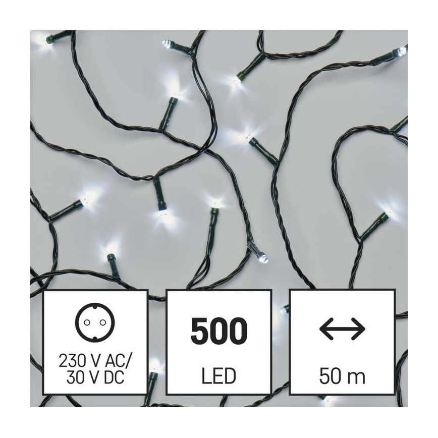 LED Christmas outdoor chain 500xLED/55m IP44 cool white