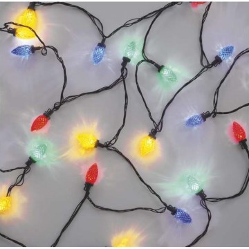 LED Christmas outdoor chain 50xLED/8 modes 14,8m IP44 multicolor
