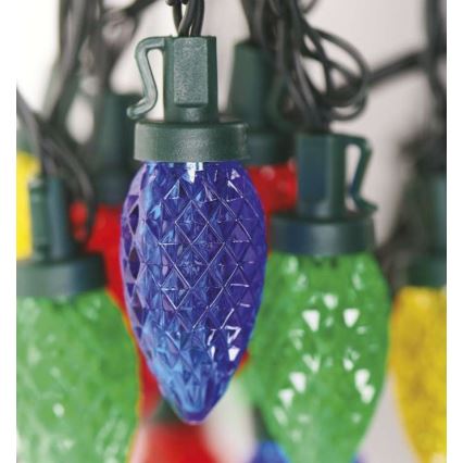 LED Christmas outdoor chain 50xLED/8 modes 14,8m IP44 multicolor