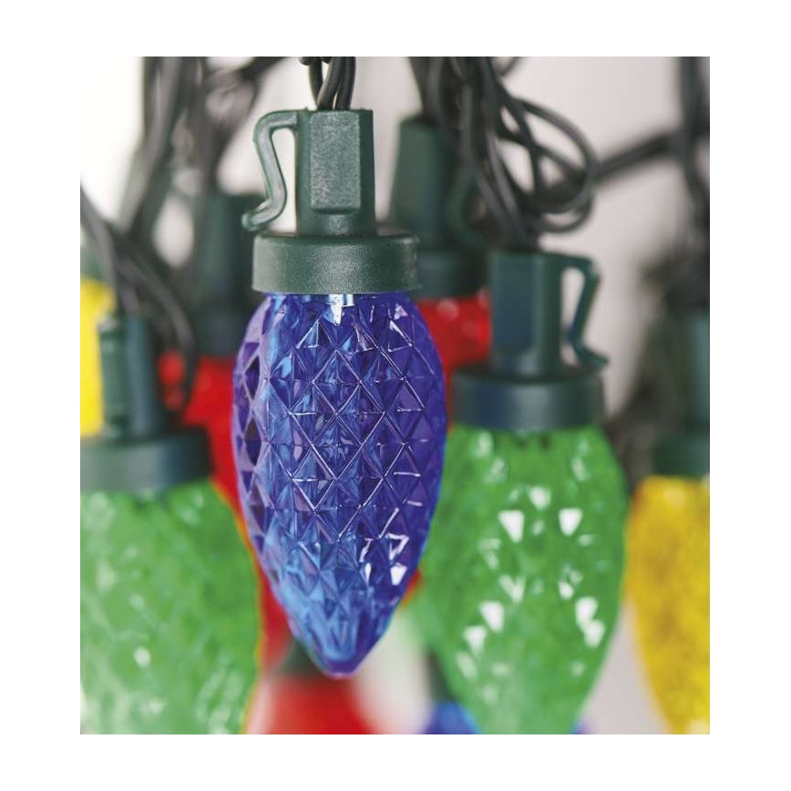 LED Christmas outdoor chain 50xLED/8 modes 14,8m IP44 multicolor