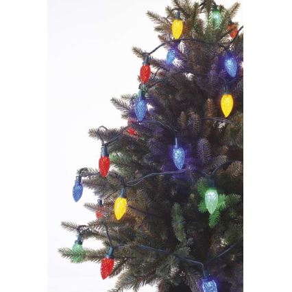 LED Christmas outdoor chain 50xLED/8 modes 14,8m IP44 multicolor
