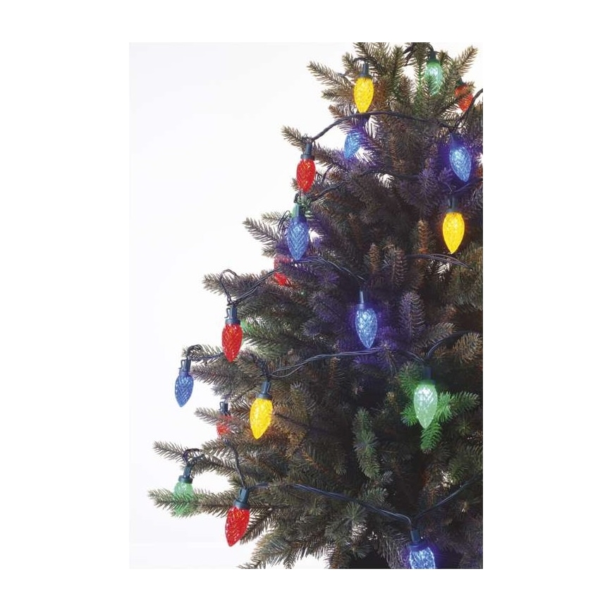 LED Christmas outdoor chain 50xLED/8 modes 14,8m IP44 multicolor