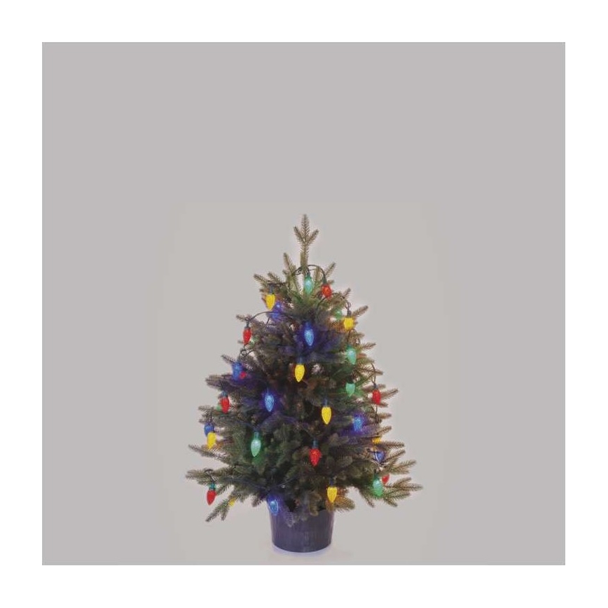 LED Christmas outdoor chain 50xLED/8 modes 14,8m IP44 multicolor