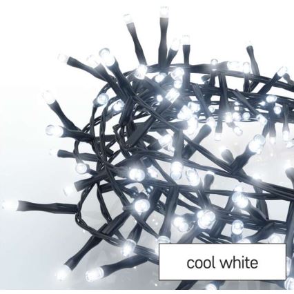 LED Christmas outdoor chain 600xLED/17m IP44 cool white