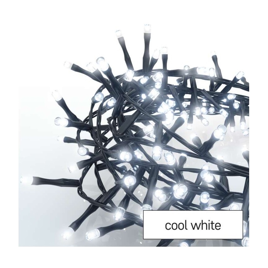 LED Christmas outdoor chain 600xLED/17m IP44 cool white