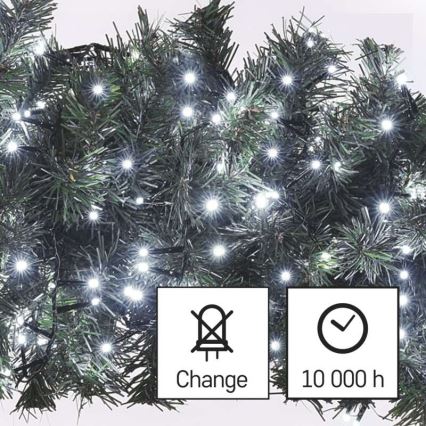 LED Christmas outdoor chain 600xLED/17m IP44 cool white