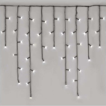 LED Christmas outdoor chain 600xLED/8 modes 15m IP44  cool white