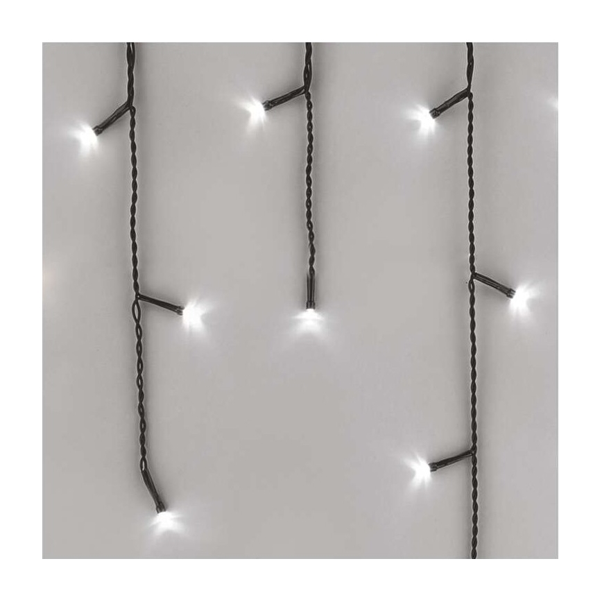 LED Christmas outdoor chain 600xLED/8 modes 15m IP44  cool white