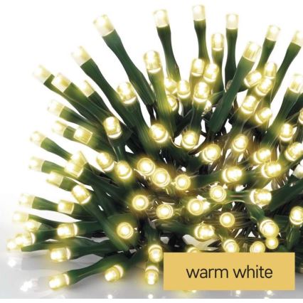 LED Christmas outdoor chain 600xLED/8 modes 15m IP44 warm white