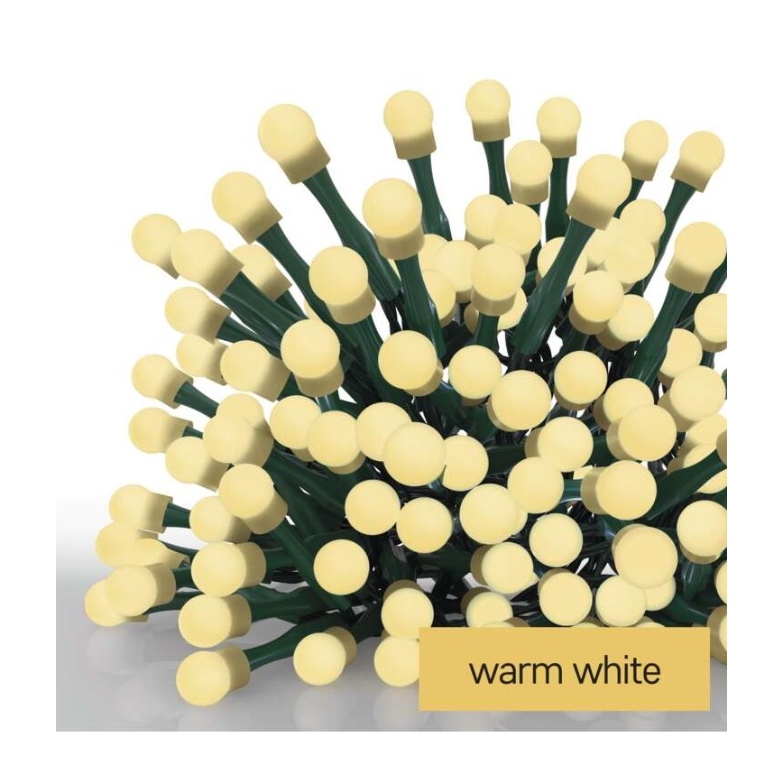 LED Christmas outdoor chain 80xLED/13m IP44 warm white