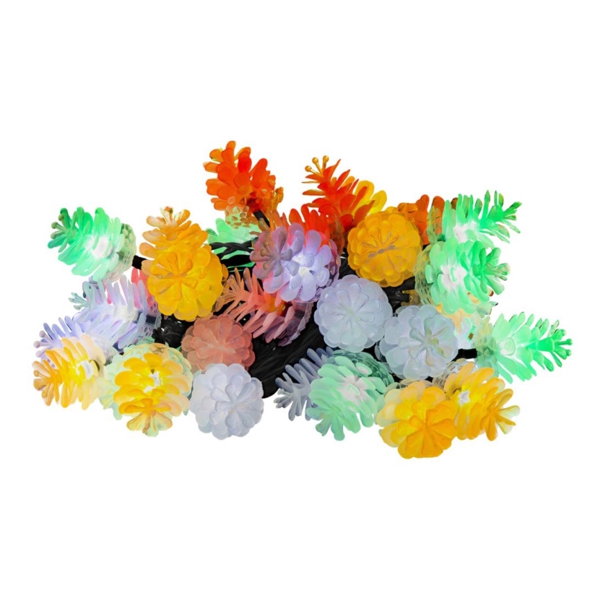 LED Christmas outdoor chain 80xLED/25m IP44 multicolor
