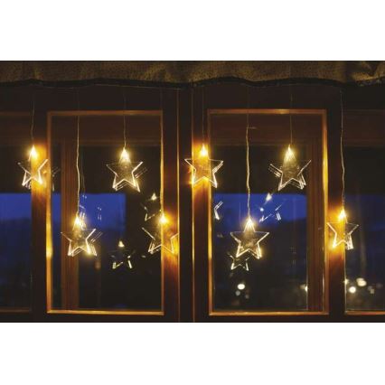 LED Christmas outdoor chain 8xLED/5,84m IP44 stars