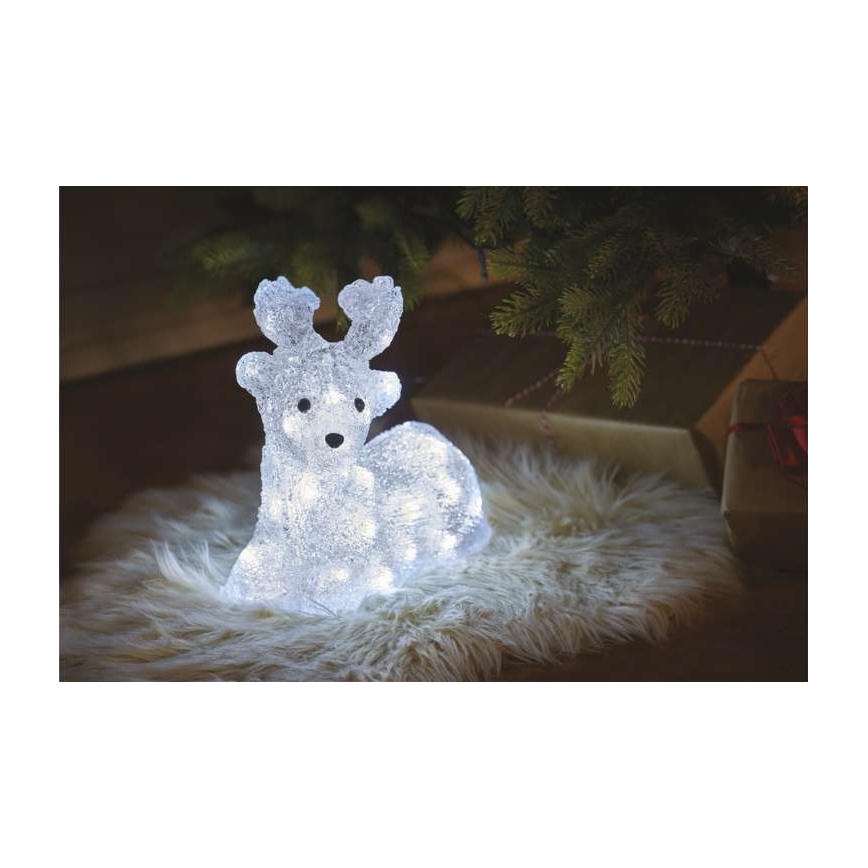 LED Christmas outdoor decoration 40xLED/2,1W/230V IP44 deer