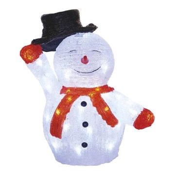 LED Christmas outdoor decoration 40xLED/2,1W/230V IP44 snowman