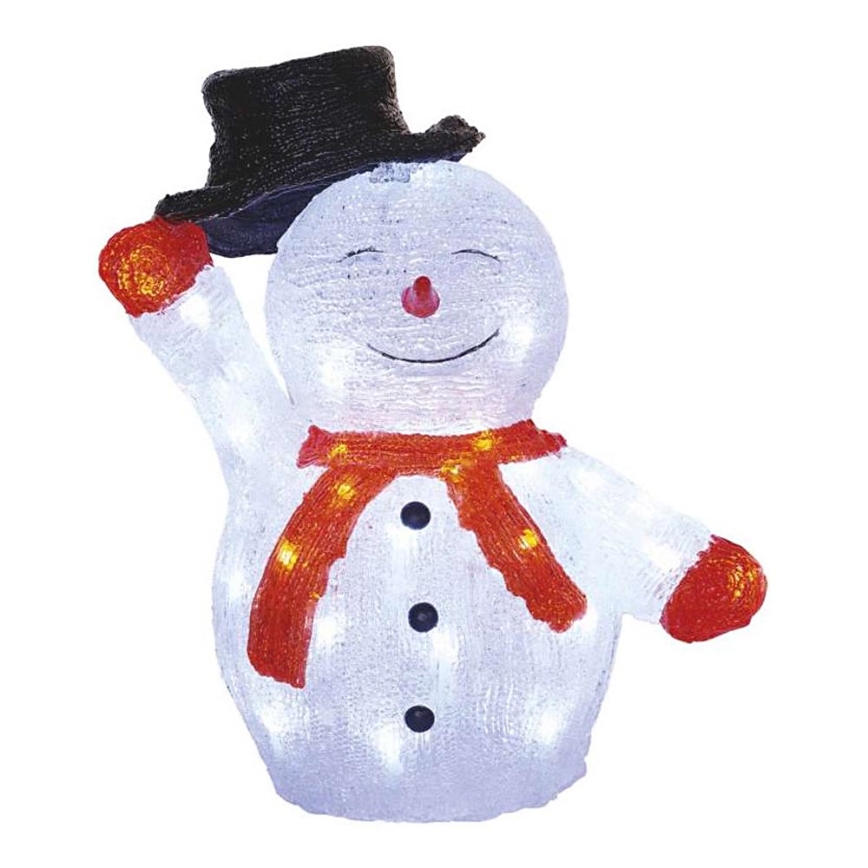 LED Christmas outdoor decoration 40xLED/2,1W/230V IP44 snowman