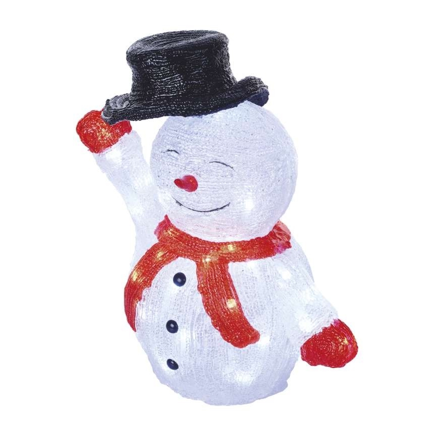 LED Christmas outdoor decoration 40xLED/2,1W/230V IP44 snowman