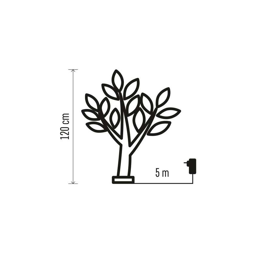 LED Christmas outdoor decoration 48xLED/3,6W/230V IP44