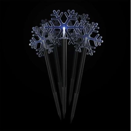 LED Christmas outdoor decoration 5xLED/3xAA IP44 snowflakes