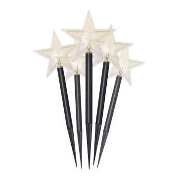 LED Christmas outdoor decoration 5xLED/3xAA IP44 stars