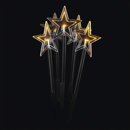 LED Christmas outdoor decoration 5xLED/3xAA IP44 stars