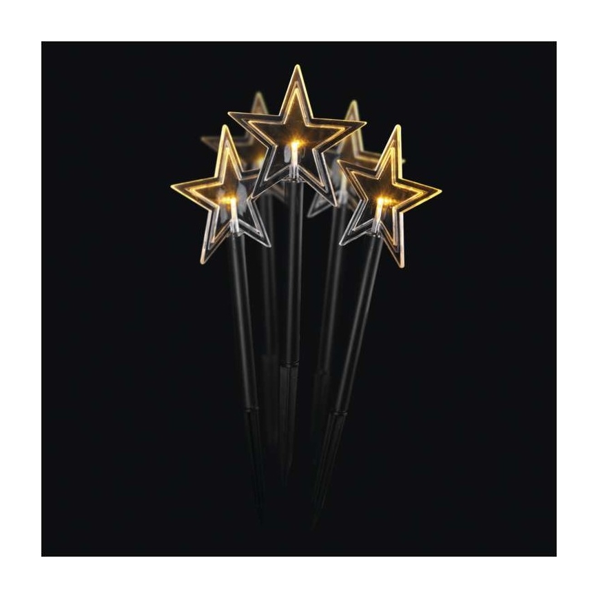 LED Christmas outdoor decoration 5xLED/3xAA IP44 stars