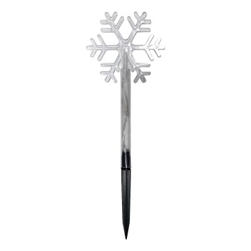 LED Christmas Outdoor Snowflake Decoration, 3xLED/2xAA, IP44, Warm White