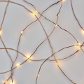 LED Christmas outdoor string lights, 100 LEDs / 15 m, IP44, warm white