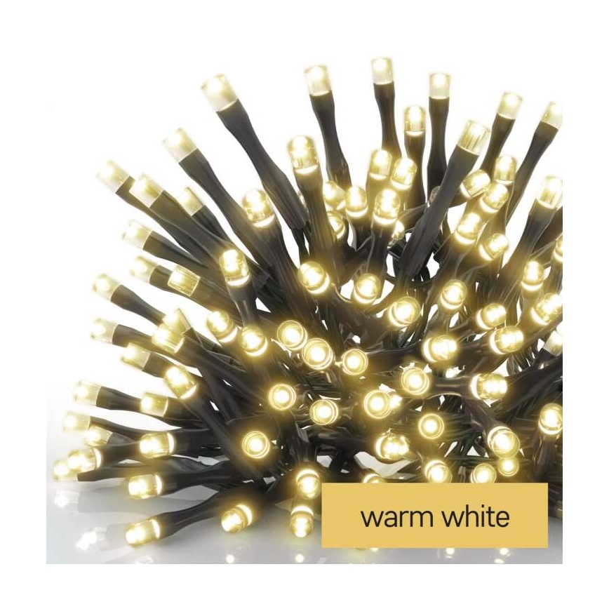 LED Christmas Outdoor String Lights 120 LEDs / 3×AA, 8.9 m, IP44, Warm White