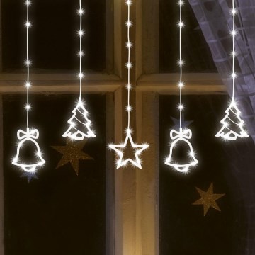 LED Christmas Outdoor String Lights 186 LEDs, 7 m, IP44, Cool White