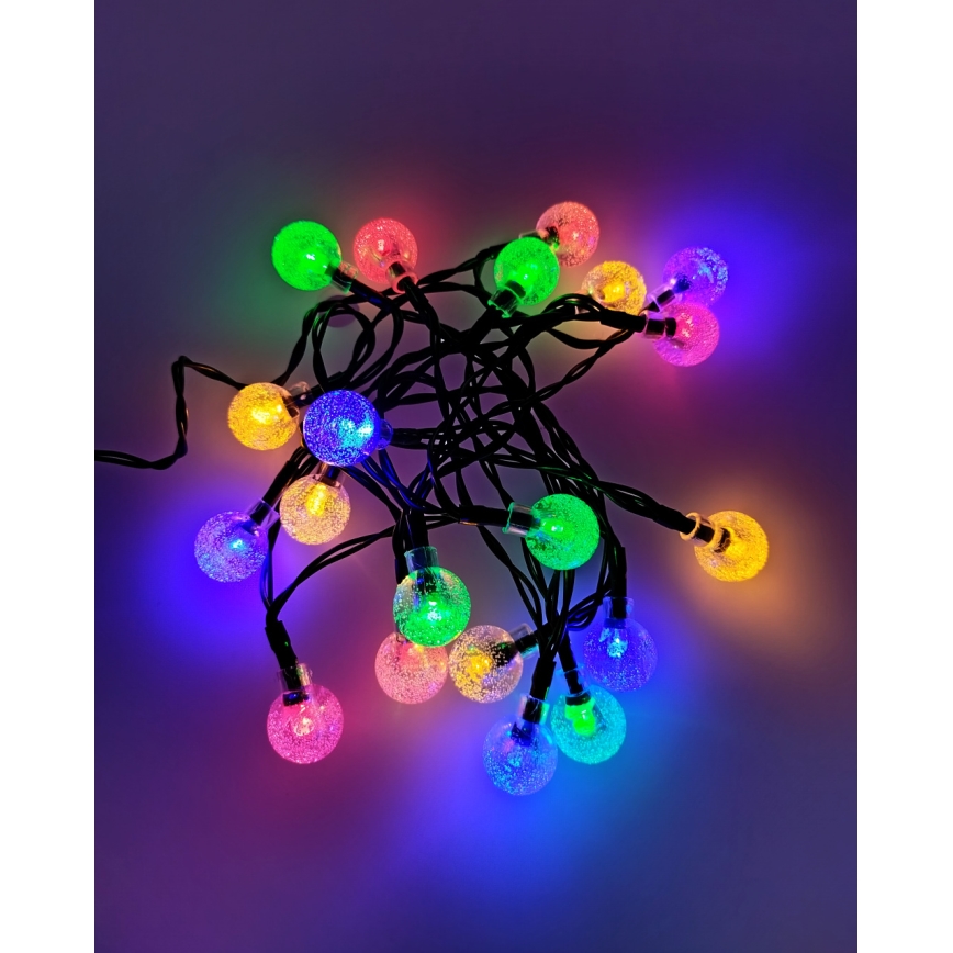LED Christmas Outdoor String Lights 20 LEDs / 2×AA 2.2 m IP44 Multicolor