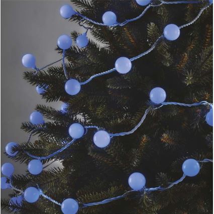 LED Christmas outdoor string lights 40 LEDs/9m IP44 blue