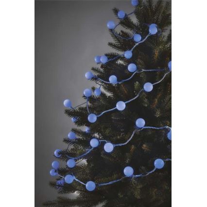 LED Christmas outdoor string lights 40 LEDs/9m IP44 blue