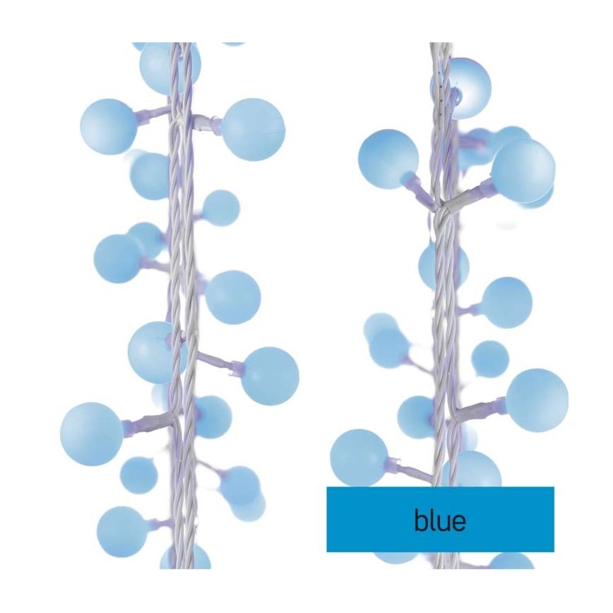 LED Christmas outdoor string lights 40 LEDs/9m IP44 blue