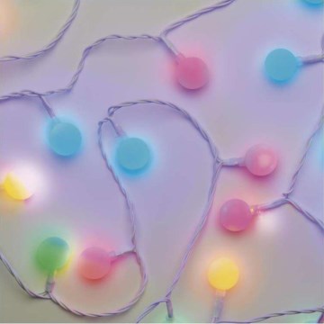 LED Christmas outdoor string lights 40xLED/9m IP44 multicolor