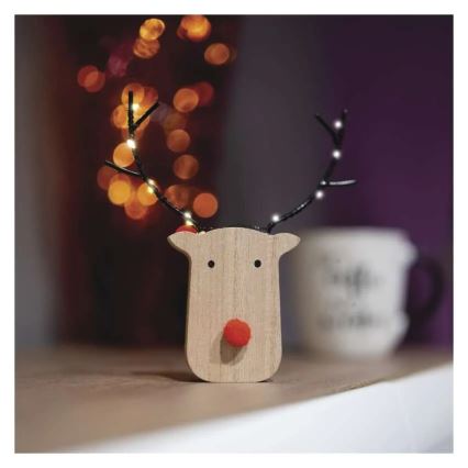 LED Christmas Reindeer Decoration 8xLED/2xAAA