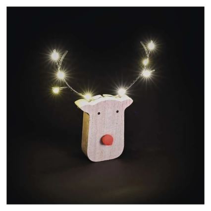 LED Christmas Reindeer Decoration 8xLED/2xAAA