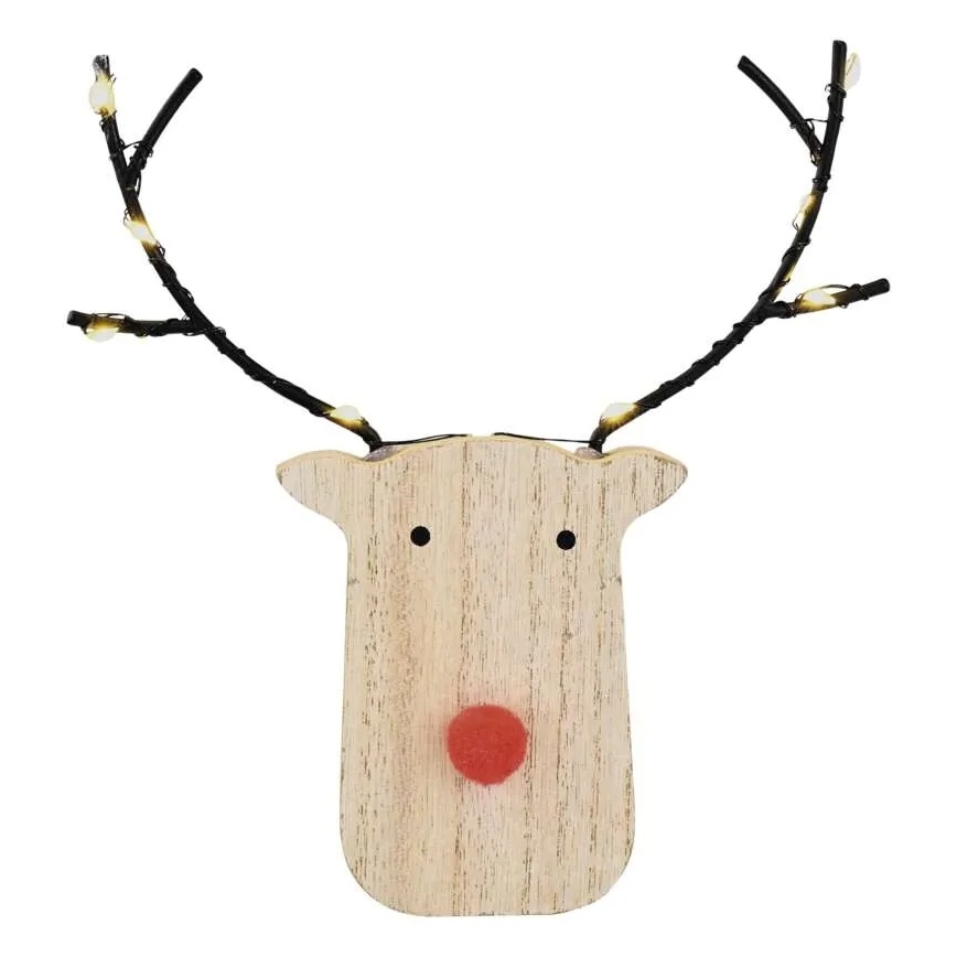 LED Christmas Reindeer Decoration 8xLED/2xAAA