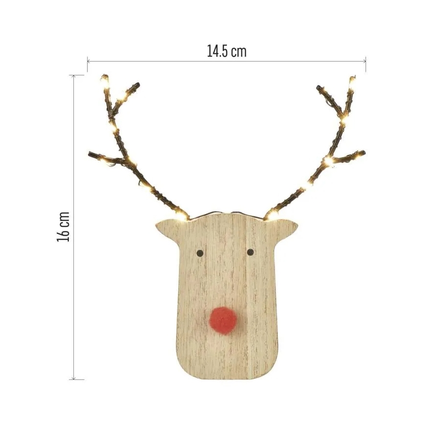 LED Christmas Reindeer Decoration 8xLED/2xAAA