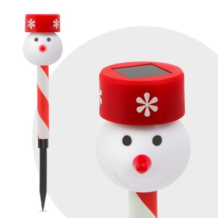 LED Christmas solar lamp 1xLED/1,2V IP44 snowman