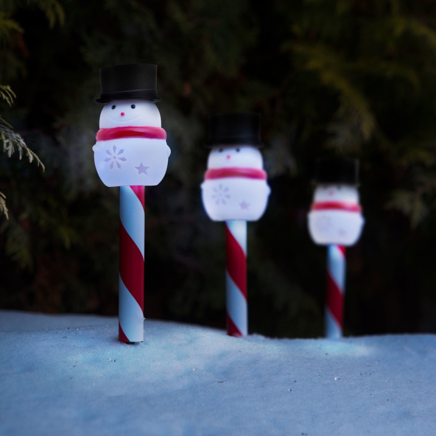 LED Christmas solar lamp LED/1,2V IP44 snowman