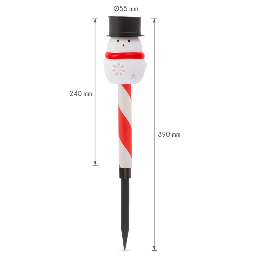 LED Christmas solar lamp LED/1,2V IP44 snowman
