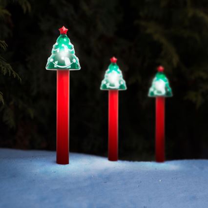 LED Christmas solar lamp LED/1,2V IP44 tree