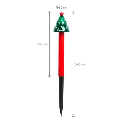 LED Christmas solar lamp LED/1,2V IP44 tree