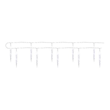 LED Christmas string lights 10xLED/2xAA 1,65m