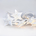 LED Christmas string lights 10xLED/2xAA 2m warm white
