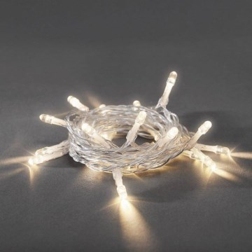 LED Christmas string lights 20 LEDs / 2×AA / 3.35 m