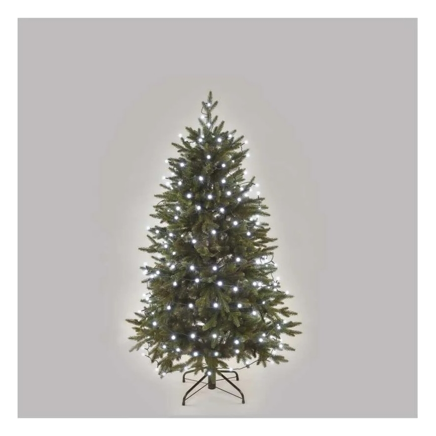 LED Christmas String Lights, 200 LEDs — 8 Lighting Modes, 20 m, IP44, Cool White
